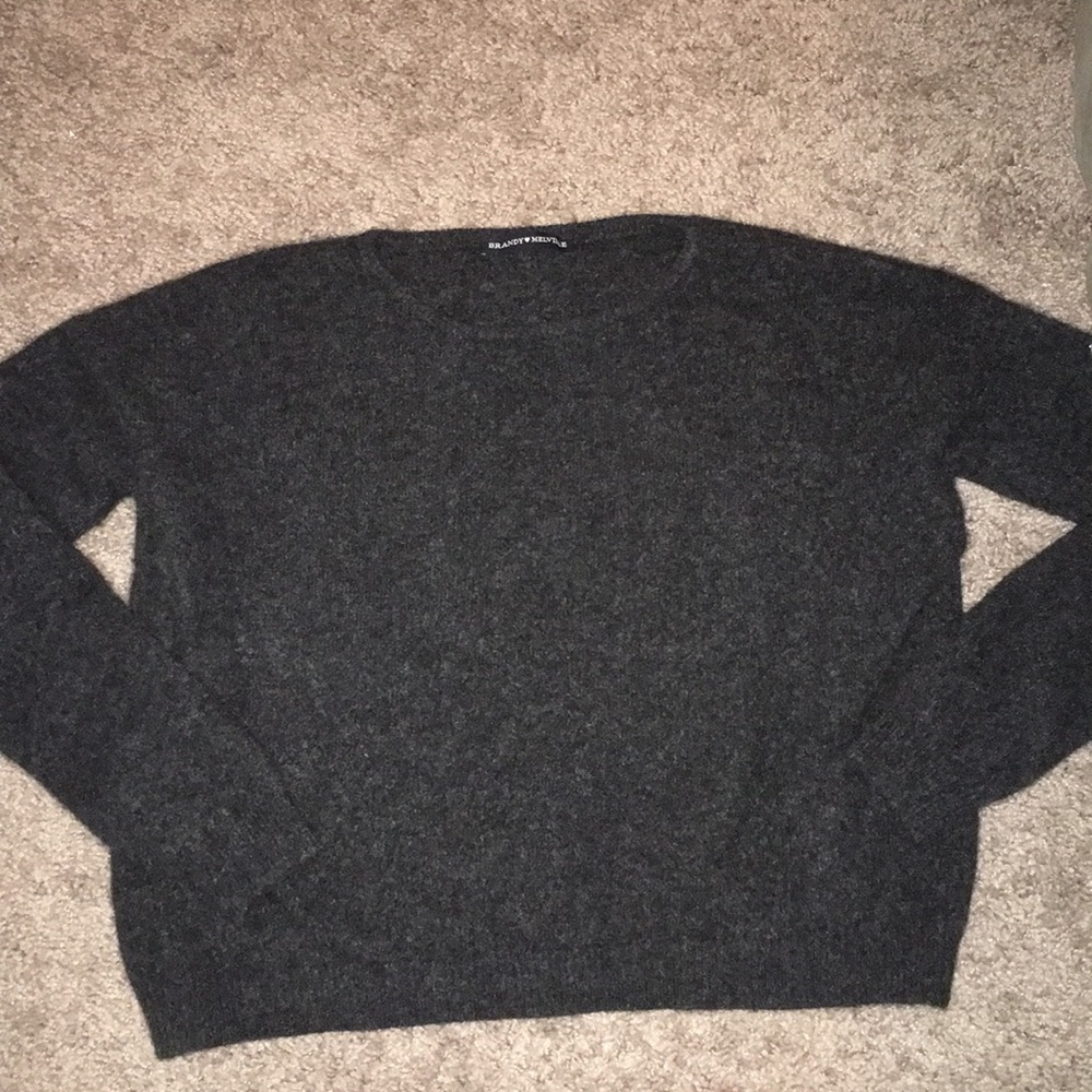 Soft wool cashmere grey Brandy Meliville ❤️
